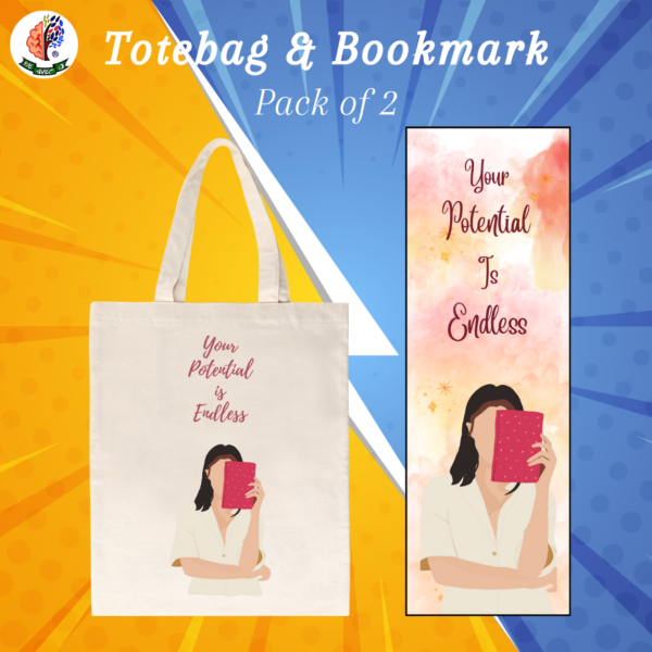 Pack of 2 Totebag + Bookmarks